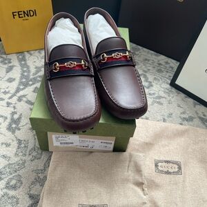 Gucci Men's Brown Leather Loafers